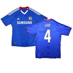 Chelsea 2010-2011 Home Shirt (XS) (Luiz 4) (Excellent)_0