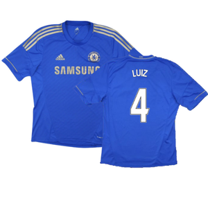 Chelsea 2012-13 Home Shirt (S) (Very Good) (Luiz 4)_0