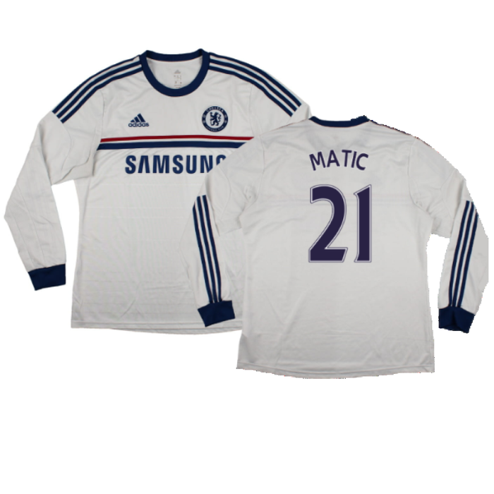 Chelsea 2013-14 Long Sleeve Away Shirt (L) (Very Good) (Matic 21)