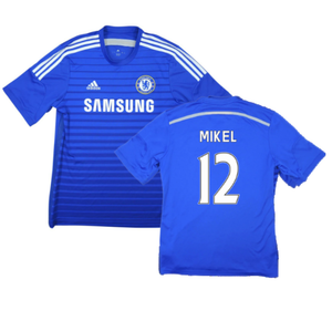 Chelsea 2014-15 Home Shirt (XL) (Mikel 12) (Good)_0