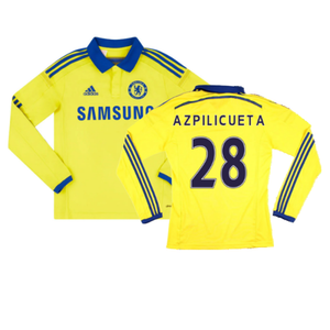 Chelsea 2014-15 Long Sleeve Away Shirt (L) (Very Good) (Azpilicueta 28)_0