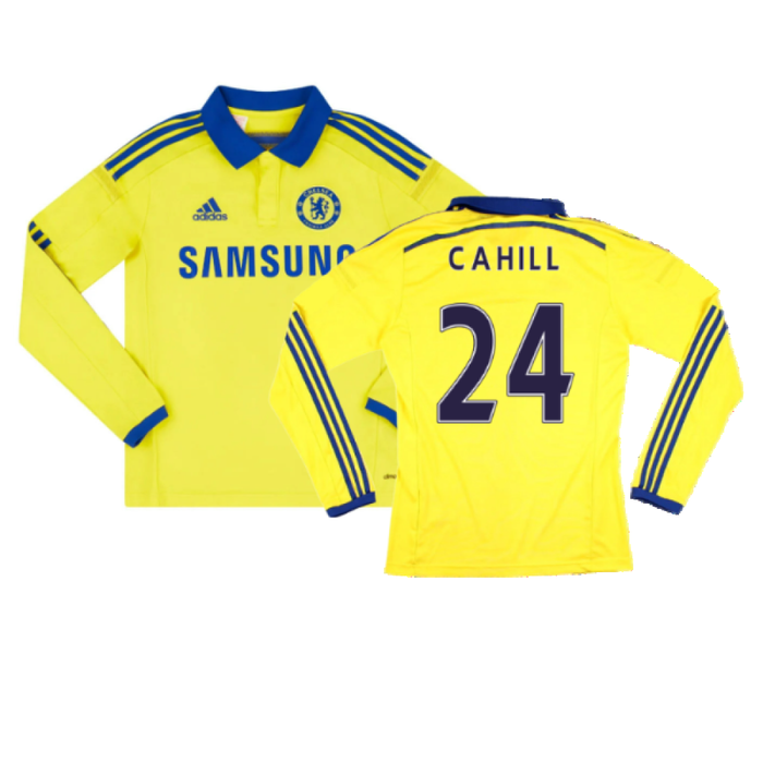 Chelsea 2014-15 Long Sleeve Away Shirt (L) (Very Good) (Cahill 24)