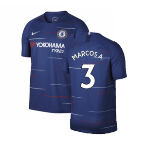 Chelsea 2018-19 Home Shirt (S) (Mint) (Marcos A. 3)_0