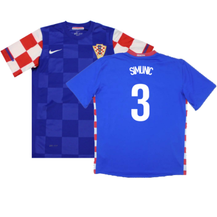 Croatia 2008-2010 Away Shirt (Excellent) (Simunic 3)