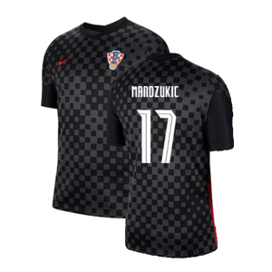 Croatia 2020-21 Away Shirt (S) (MANDZUKIC 17) (Excellent)_0