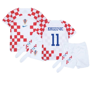 Croatia 2022-2023 Home Mini Kit (6-7y) (BNWT) (Brozovic 11)_0