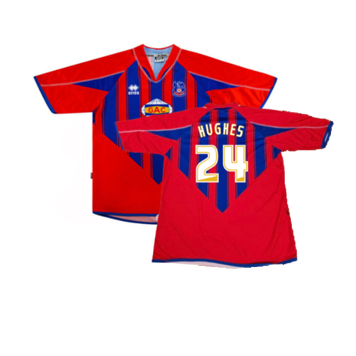 Crystal Palace 2007-08 Home Shirt (S) (Good) (Hughes 24)