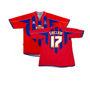 Crystal Palace 2007-08 Home Shirt (S) (Good) (Sinclair 17)_0