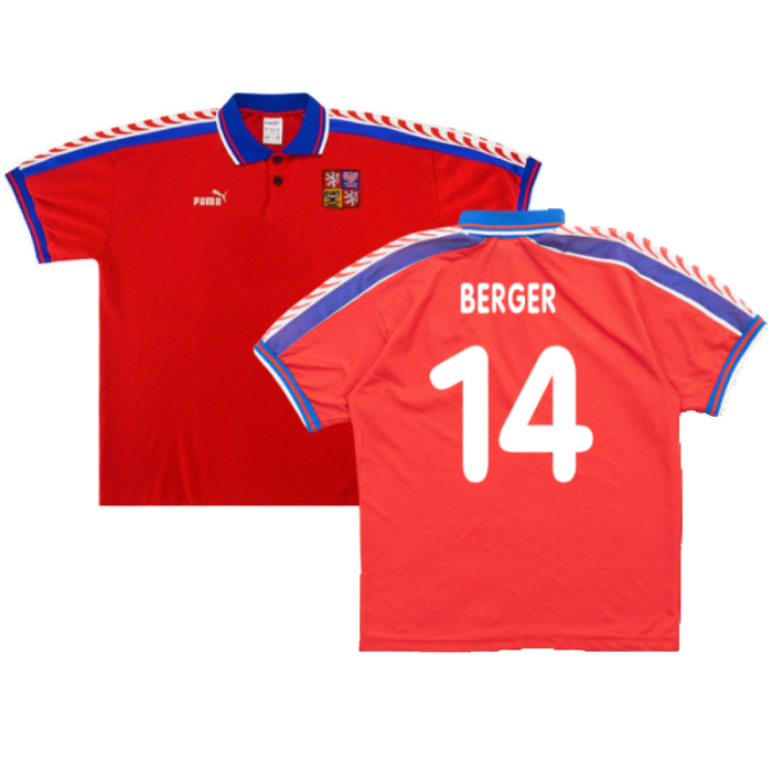 Czech Republic 1996-98 Home Shirt (Very Good) (Berger 14)