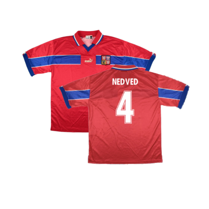 Czech Republic 1998-00 Home Shirt (XL) (Good) (Nedved 4)