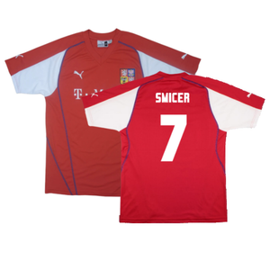 Czech Republic 2003-04 Home Shirt (L) (Good) (Smicer 7)_0