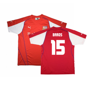 Czech Republic 2004-06 Home Shirt (XL) (Good) (Baros 15)_0