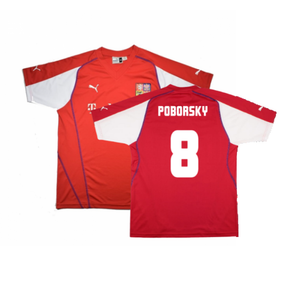 Czech Republic 2004-06 Home Shirt (XL) (Good) (Poborsky 8)_0