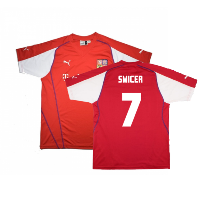 Czech Republic 2004-06 Home Shirt (L) (Very Good) (Smicer 7)