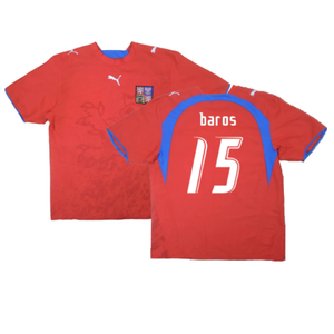 Czech Republic 2006-08 Home Shirt (Excellent) (Baros 15)_0