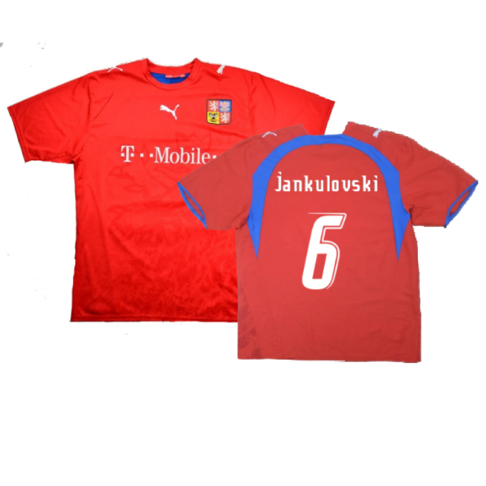 Czech Republic 2006-08 Home Shirt (L) (Mint) (Jankulovski 6)