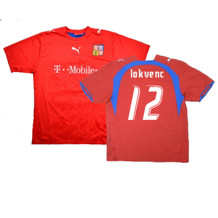 Czech Republic 2006-08 Home Shirt (XL) (Very Good) (Lokvenc 12)