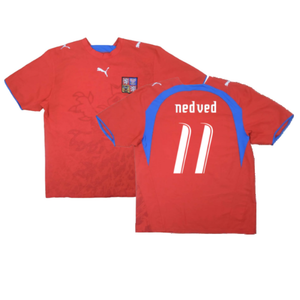 Czech Republic 2006-08 Home Shirt (Excellent) (Nedved 11)_0