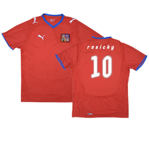 Czech Republic 2008-10 Home Shirt (XL) (Good) (Rosicky 10)_0