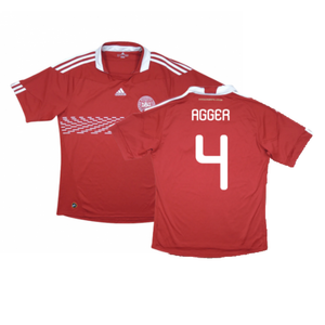 Denmark 2010-11 Home Shirt (M) (Excellent) (Agger 4)_0