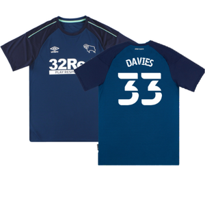 Derby County 2020-21 Away Shirt (L) (Mint) (Davies 33)_0