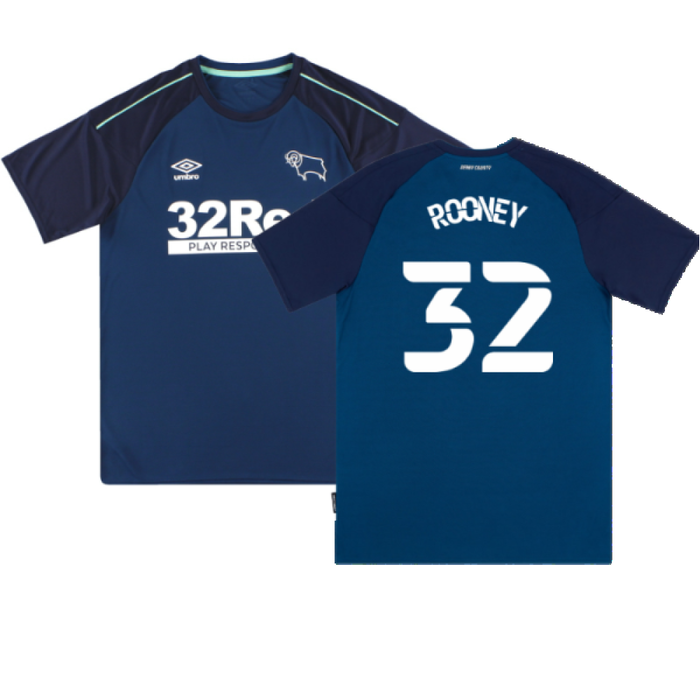 Derby County 2020-21 Away Shirt (L) (Mint) (Rooney 32)