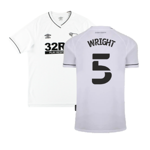 Derby County 2020-21 Home Shirt (S) (Excellent) (Wright 5)_0