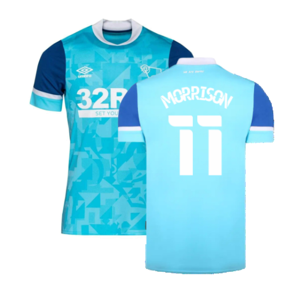 Derby County 2021-22 Away Shirt (XL) (Mint) (Morrison 11)_0
