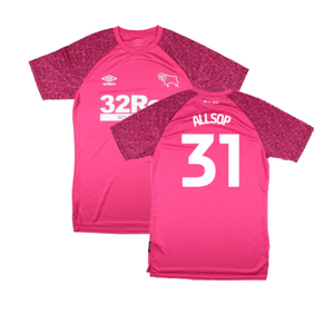 Derby County 2021-22 GK Away Shirt (S) (Mint) (Allsop 31)_0