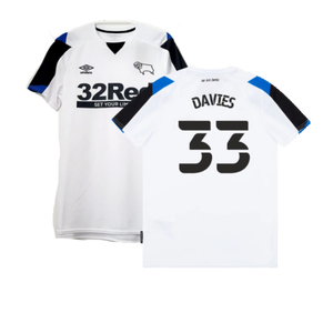 Derby County 2021-22 Home Shirt (L) (Mint) (Davies 33)_0