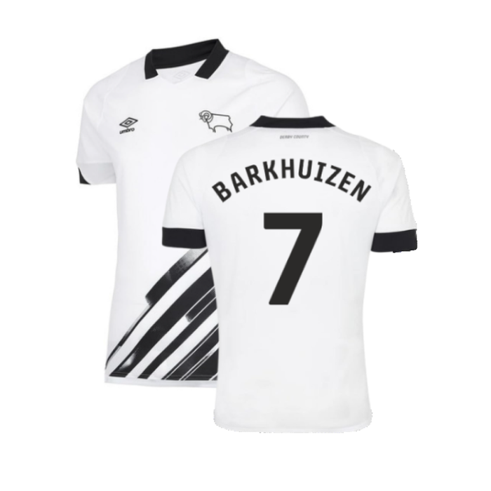 Derby County 2022-23 Home Shirt (Sponsorless) (S) (Barkhuizen 7) (Very Good)