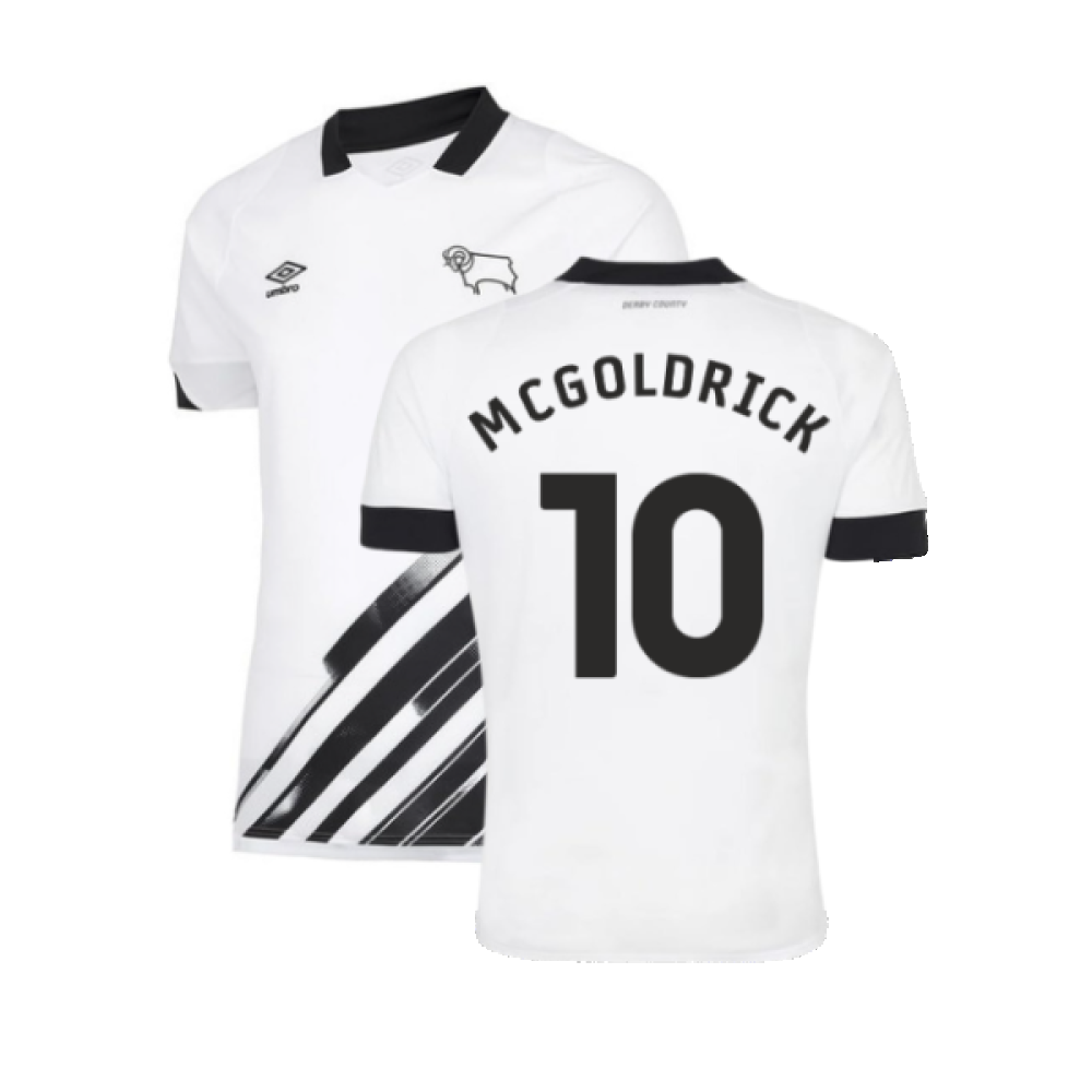 Derby County 2022-23 Home Shirt (Sponsorless) (S) (McGoldrick 10) (Mint)_0