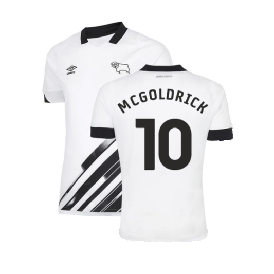 Derby County 2022-23 Home Shirt (Sponsorless) (S) (McGoldrick 10) (Very Good)_0