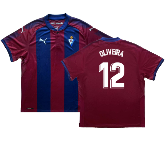 Eibar 2017-18 Home Shirt (Good) (Oliveira 12)_0