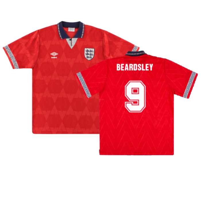 England 1990-92 Away Shirt (XL) (Excellent) (Beardsley 9)