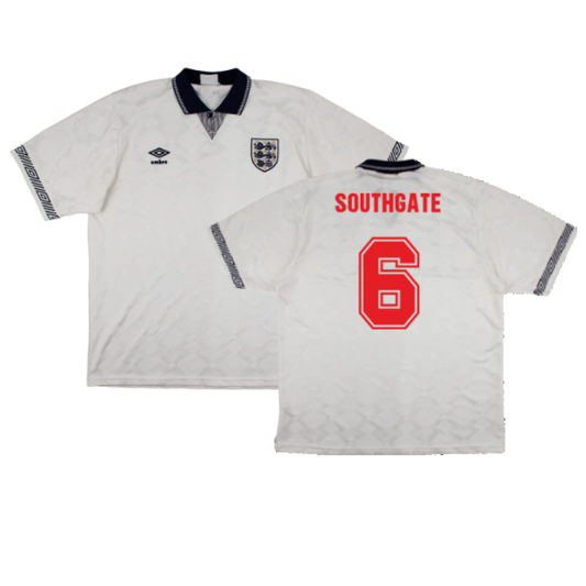 England 1990-92 Home Shirt (L) (Excellent) (Southgate 6)_0