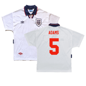 England 1993-1995 Home Shirt (L) (Very Good) (Adams 5)_0