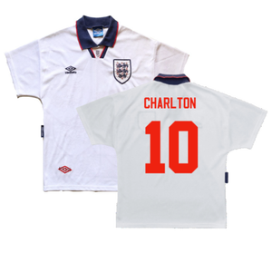 England 1993-1995 Home Shirt (L) (Excellent) (Charlton 10)_0