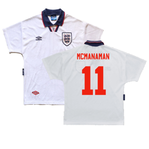 England 1993-1995 Home Shirt (L) (Very Good) (McManaman 11)_0