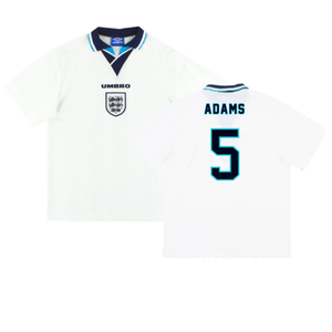 England 1995-97 Home Shirt (XL) (Adams 5) (Excellent)_0