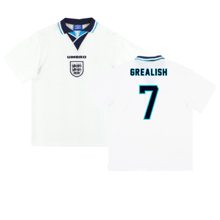 England 1995-97 Home Shirt (XL) (Excellent) (Grealish 7)