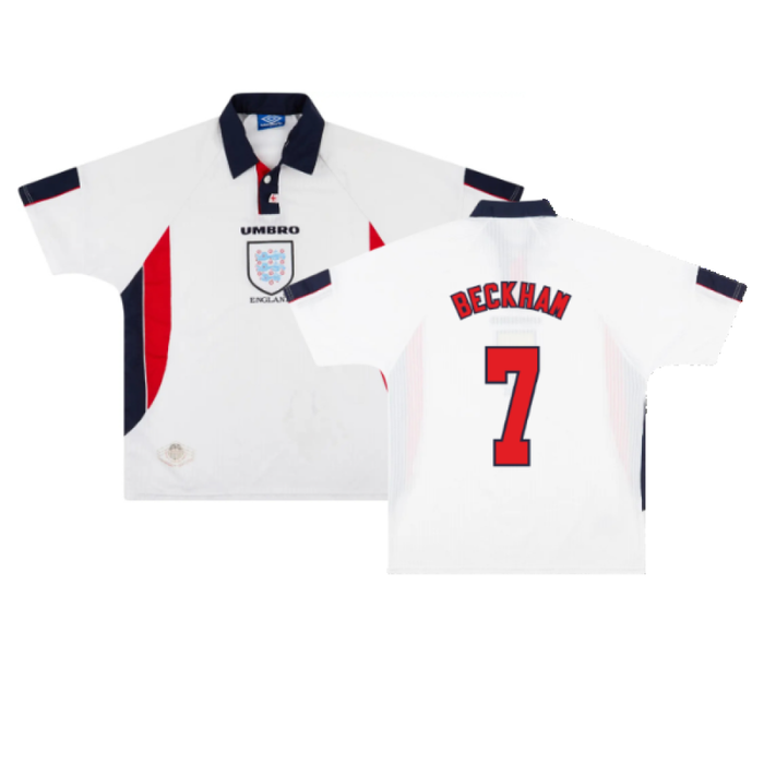 England 1997-99 Home Shirt (Good) (BECKHAM 7)