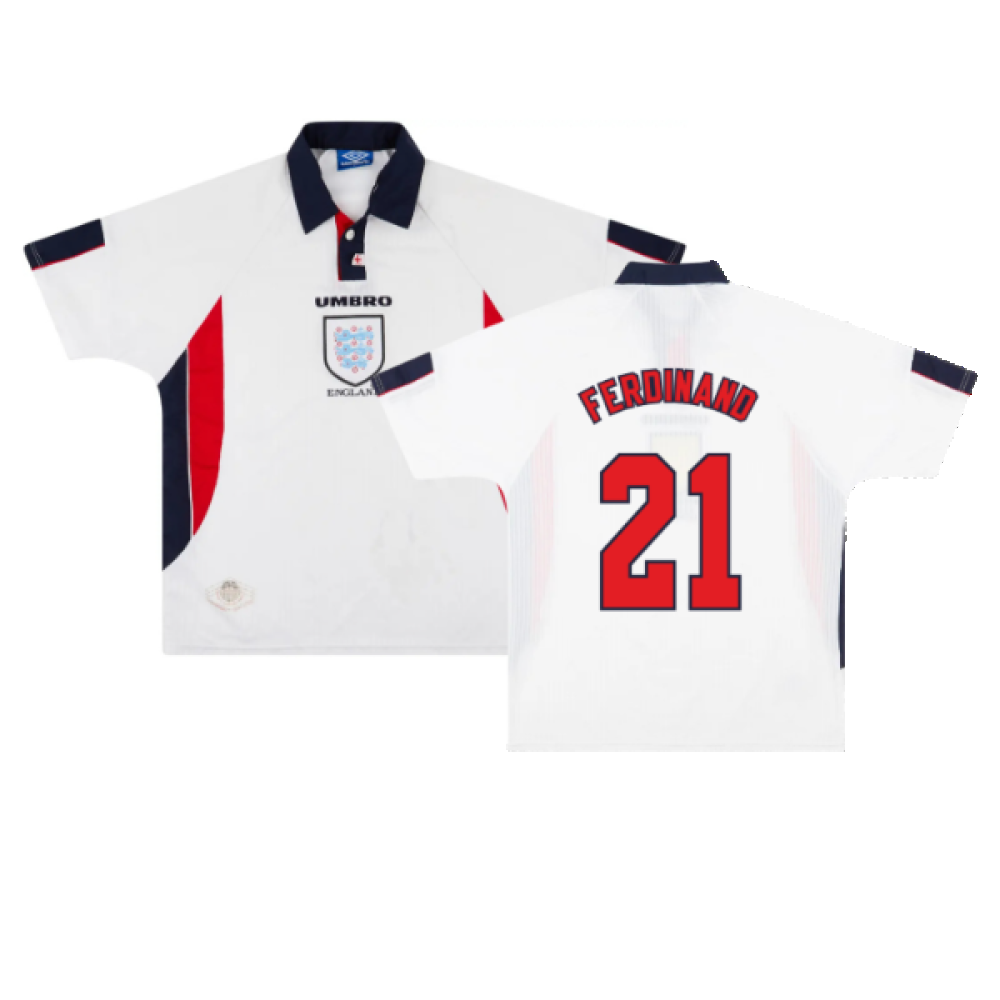 England 1997-99 Home (M) (Very Good) (FERDINAND 21)_0