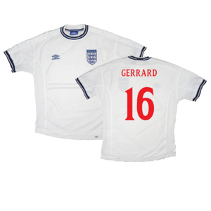 England 1999-01 Home Shirt (L) (Very Good) (Gerrard 16)_0