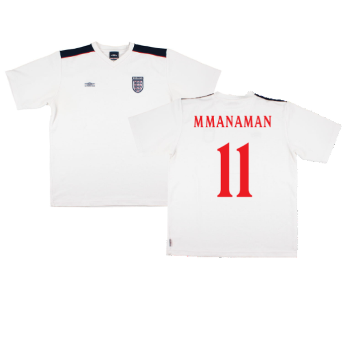 England 1999-2001 Umbro Training Shirt (L) (Very Good) (McManaman 11)