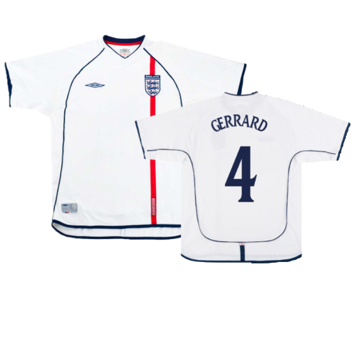 England 2001-03 Home (XL) (Excellent) (GERRARD 4)