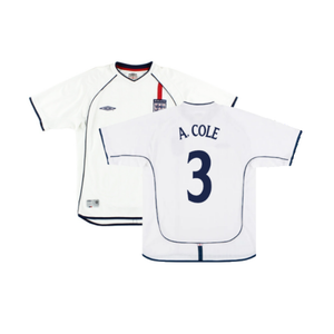 England 2001-03 Home Shirt (XL) (Fair) (A. Cole 3)_0