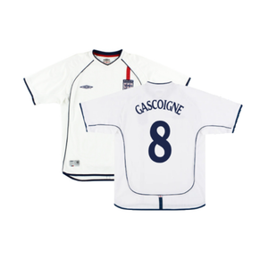 England 2001-03 Home Shirt (XL) (Fair) (GASCOIGNE 8)_0