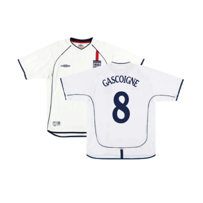 England 2001-03 Home Shirt (XL) (Fair) (GASCOIGNE 8)