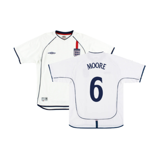 England 2001-03 Home Shirt (XXL) (Excellent) (MOORE 6)_0